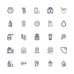 Editable 25 spray icons for web and mobile