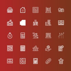 Editable 25 calculator icons for web and mobile