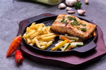 grilled salmon