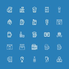 Editable 25 pint icons for web and mobile