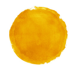 Watercolor circle on white as background