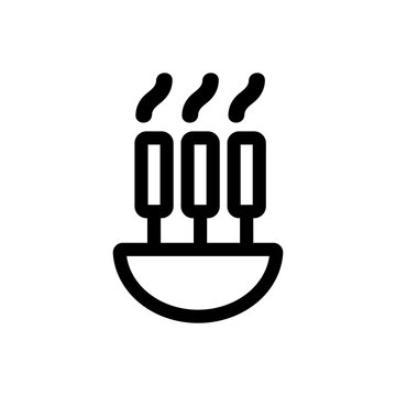 recommend clip art: pasta icon vector. Thin line sign. Isolated contour symbol illustration