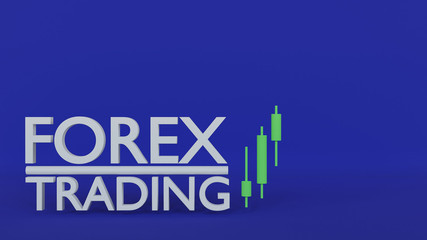 forex trading 3D type on blue seamless backdrop with pips