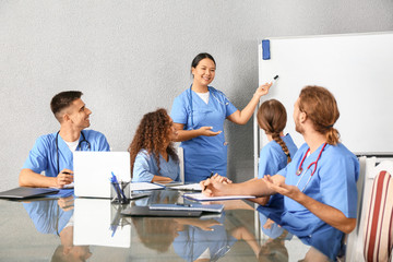 Group of students at medical university