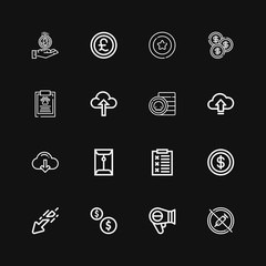 Editable 16 token icons for web and mobile