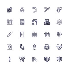 Editable 25 pharmacy icons for web and mobile