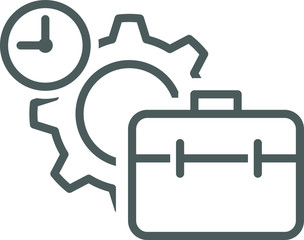 Work experience icon, vector illustration