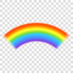 Rainbow icon isolated on transparent background
