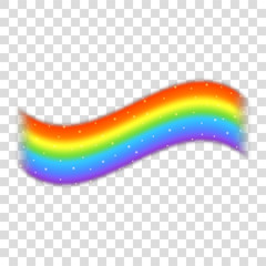 Rainbow icon isolated on transparent background