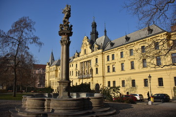 Fototapeta premium fontanna w parku