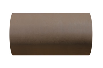 brown metal industrial tank isolated on white background