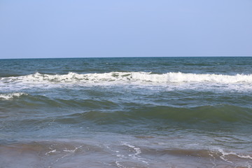 Fototapeta na wymiar , water wave on sea or beach