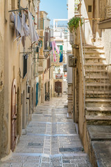 Scenic summer sight in Vieste, Province of Foggia, Puglia (Apulia), Italy. 