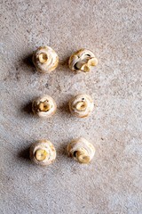 food knolling concept  mushrooms 