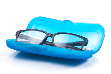 Glasses with case