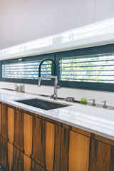 Contemporary kitchen sink