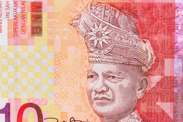 Close-up Malaysian Money, Malaysian currency and portrait of Abdul Rahman