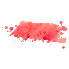 Abstract isolated colorful vector watercolor stain. Grunge element for paper design