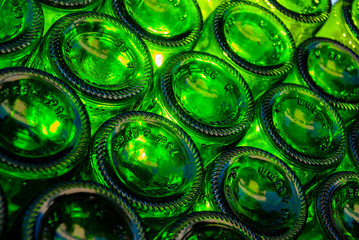 Altglas Weinflaschen recycling