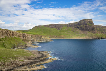 The view of wild nature of Isle of Skye in Scotland