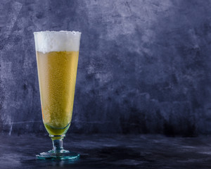 Beer in Dark Background