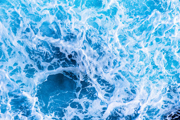 Meer Textur blaues wasser schaum und wellen