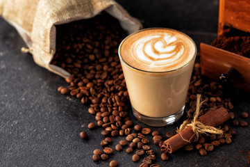 Espresso served in a glass