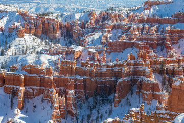 Scenic Bryce Canyon National Park Utah in Winter