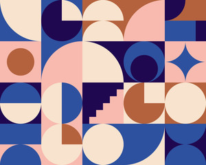 Mid-Century Abstract Vector Pattern Design