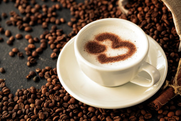 In love with latte coffee art