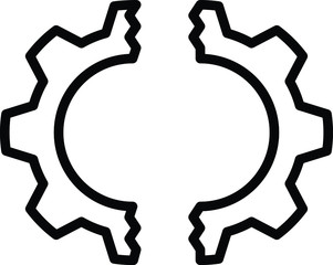 Merge business, gear to one icon