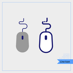 Mouse icon - Professional, Pixel-aligned, Pixel Perfect, Editable Stroke, Easy Scalablility.