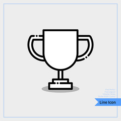 Trophy icon - Professional, Pixel-aligned, Pixel Perfect, Editable Stroke, Easy Scalablility.