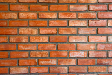 Obraz premium walls are made of red brick abstract background.