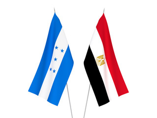 Honduras and Egypt flags
