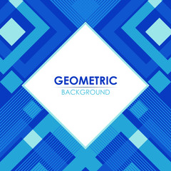 Obraz premium Classic blue geometric abstract vector background. suitable for ad, poster, cover, print, artwork etc.