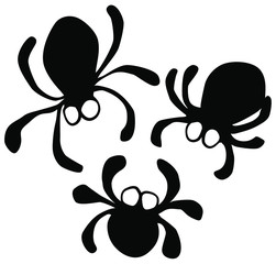 Blob Spider Cartoon Symbols