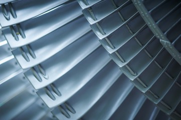 Turbine blades jet engine aircraft