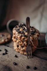 christmas tree decoration on wooden background