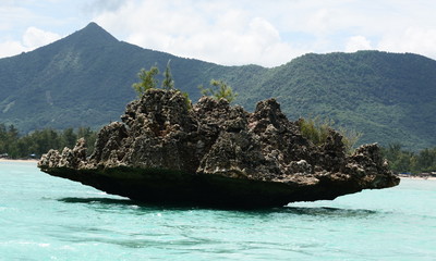 le rocher cristal, le b&eacute;nitier ile maurice