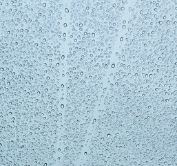 water drops on glass as background