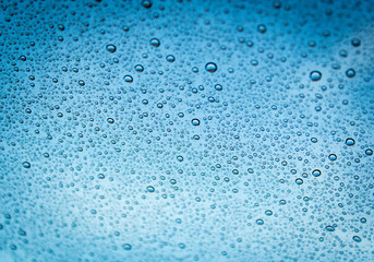 water drops on glass as background