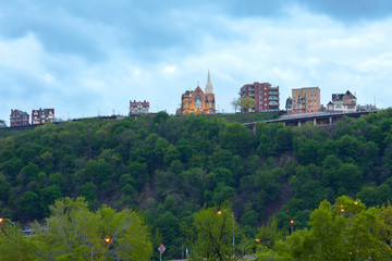 Fototapeta na wymiar Mount Washington Neighborhood, Pittsburgh, Pennsylvania, USA