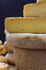 The structure of the cheese is clearly visible.