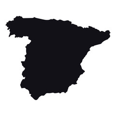 Naklejka premium High detailed vector map - Spain