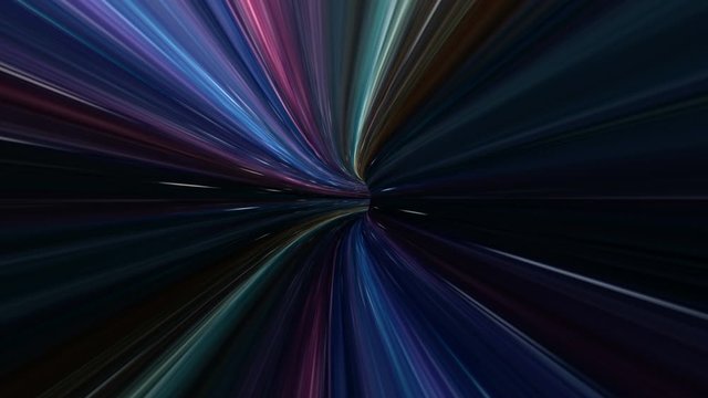 Sci Fi cosmic looping tunnel.Seamless beautiful colorful tunnel with flares.Virtual reality 3D generated tunnel.Good for logo and titles.Futuristic technological outa space star tunnel.