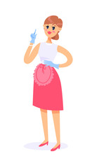 chatelaine; housewife; apron; latex gloves; artist; craftswoman; handmade; repairs; cleaning; household; economy; family; home; lady; governess; nanny; mother; mom; mum; mama; girl; 8 march; activity;