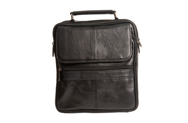 leather men bag isolated