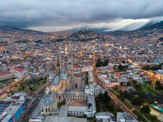Obraz premium Aerial view of the Basilica of the National Vow