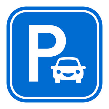 Car Parking Vector Sign